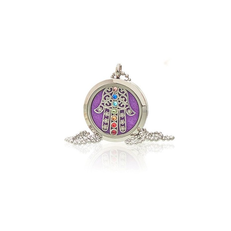 Aromatherapy Jewellery Necklace - Hamsa Chakra - 30mm